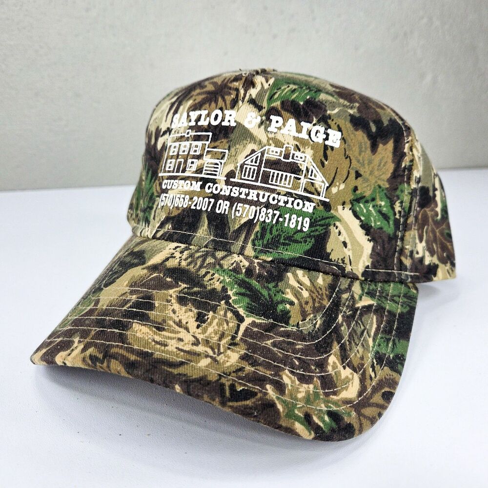 Otto Taylor Paige Custom Construction Leaf Camo Snapback Hunting Hat
